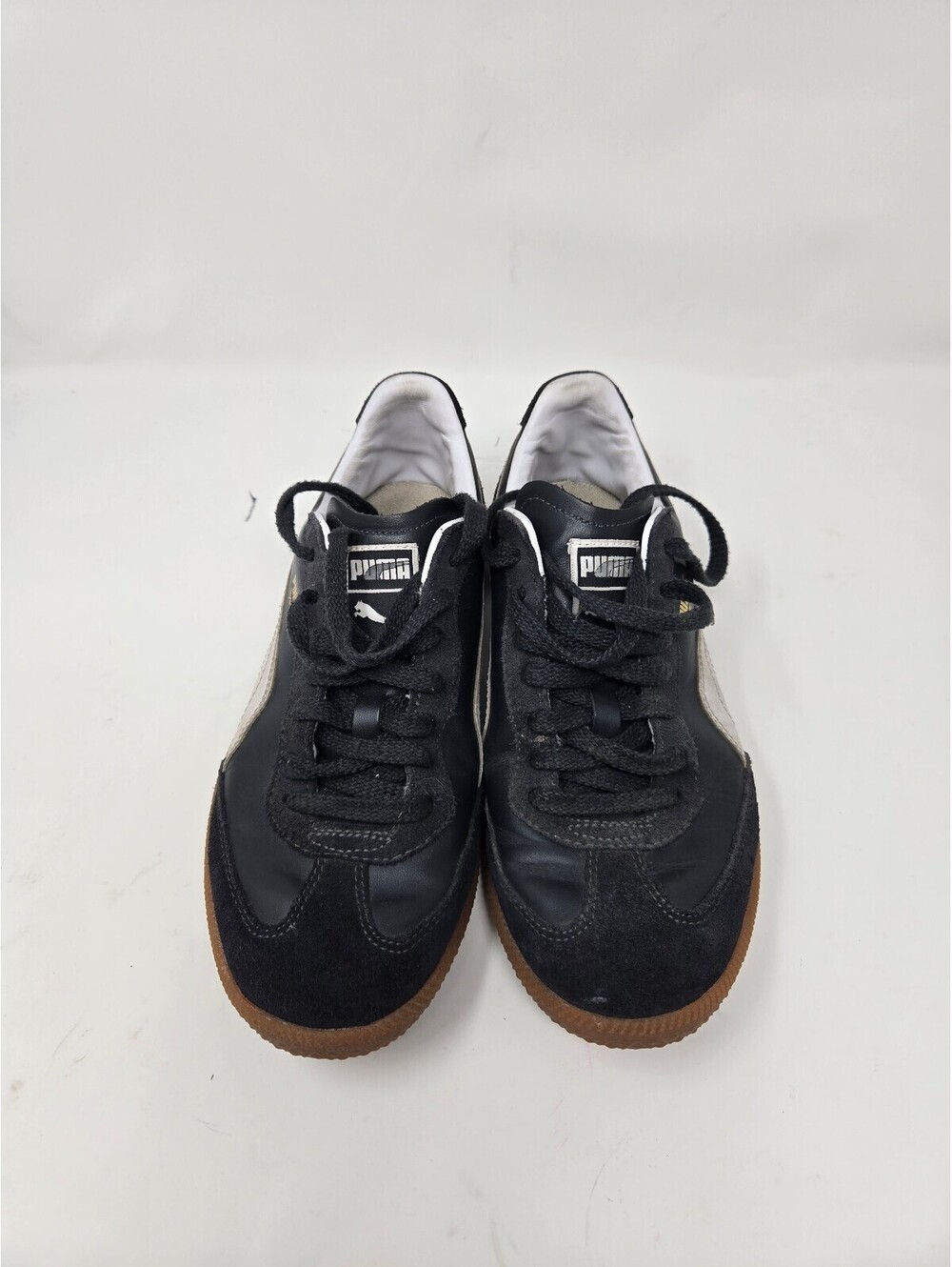 PUMA Super Liga OG Retro Black White Men's Size 8 Sneakers 356999-09 Excellent
